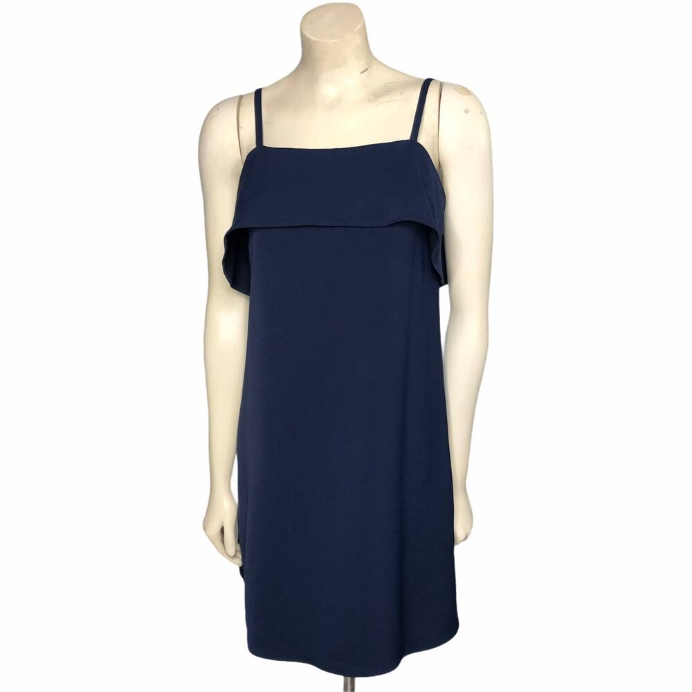 Alice + Olivia Navy Ruffle Dress